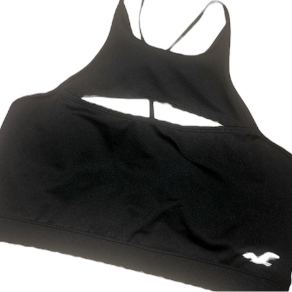 Hollister Black Sports Bra, Sz. Large